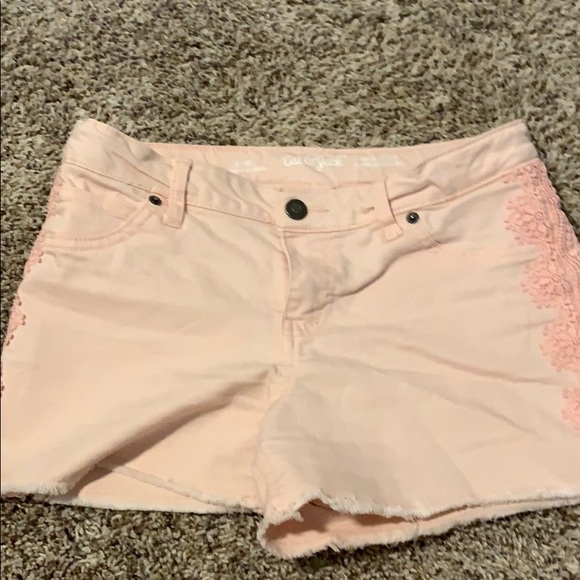 denim pink shorts - Picture 1 of 3
